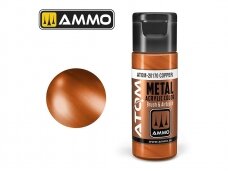 AMMO MIG - ATOM Akrila krāsas METALLIC Copper, 20ml, 20170