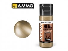 AMMO MIG - ATOM Akrila krāsas METALLIC Brass, 20ml, 20173