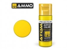 AMMO MIG - ATOM Akrila krāsas Yellow, 20ml, 20018