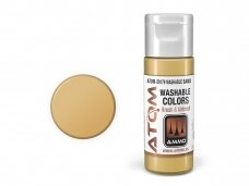 AMMO MIG - ATOM Акриловые WASHABLE Sand, 20ml, 20179 AMMO MIG - ATOM Акриловые WASHABLE Sand, 20ml, 20179