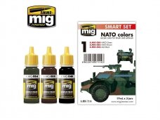 AMMO MIG - Acrylic paint set NATO COLOR SET, 7114