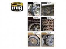 AMMO MIG - Acrylic paint set TIRES AND TRACKS, 7105