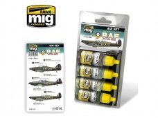 AMMO MIG - Acrylic paint set RAF WWII EARLY COLORS, 7215