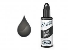 AMMO MIG - MATT SHADER краски Satin Black, 10 ml, 0758