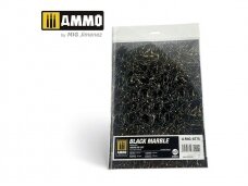 AMMO MIG - medžiaga modeliavimui Black Marble. Round die-cut for bases for wargames 8775