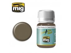 AMMO MIG - Weathering product PANEL LINE WASH SHADOW FOR DESERT BROWN, 35ml, 1621