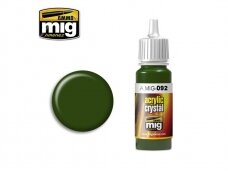 AMMO MIG - Akrila krāsas CRYSTAL GREEN, 17ml, 0092