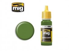 AMMO MIG - Akrila krāsas BRIGHT GREEN AMT-4, 17ml, 0080
