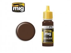 AMMO MIG - Akriliniai dažai MEDIUM BROWN DARK EARTH (BS 450), 17ml, 0070