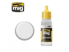 AMMO MIG - Akrila krāsas SATIN WHITE 17ml, 0047