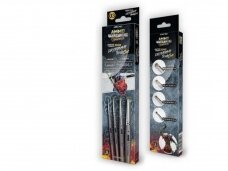 AMMO MIG - Wargaming Universe – Miniature Premium DIO DRYBRUSH Brush Set (Teptukų komplektas), 7622