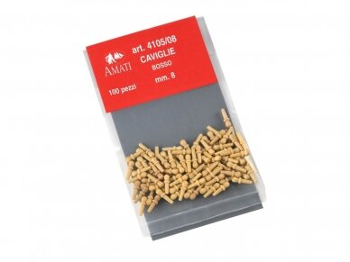Amati - Boxwood belaying pins, 8mm, (100 pcs.), 4105,08
