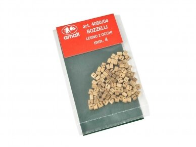 Amati - Riešutmedžio dvigubas blokas, 4mm, (100 vnt.), 4080,04 Amati - Riešutmedžio dvigubas blokas, 4mm, (100 vnt.), 4080,04