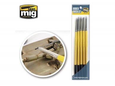 AMMO MIG - RUBBER BRUSH SET, 7606 2