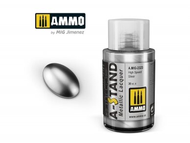 AMMO MIG - A-Stand värv High Speed Silver (metallist), 30 ml, 2323