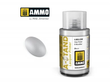 AMMO MIG - A-Stand Teraga krunt Grey Primer & Microfiller, 30ml, 2350