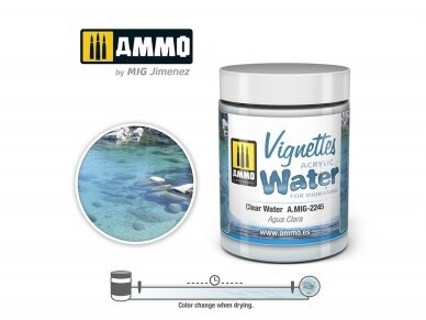 AMMO MIG - Akrüülvesi CLEAR WATER, 100ml, 2245