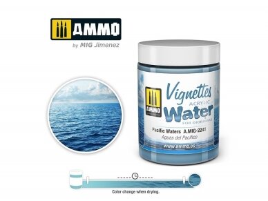 AMMO MIG - Acrylic water PACIFIC WATERS, 100ml, 2241