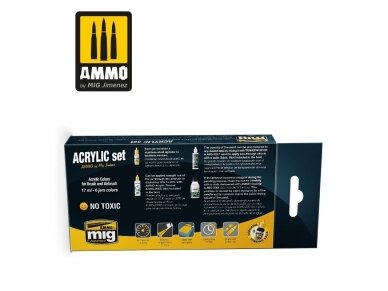 AMMO MIG - Akrilinių dažų rinkinys AH64 Apache, 7253 1