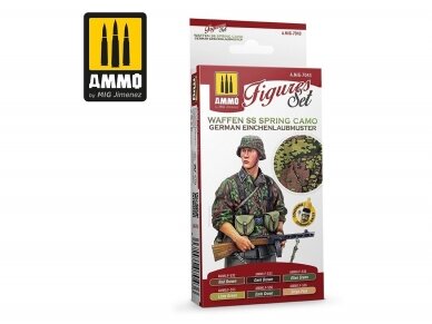 AMMO MIG - Acrylic paint set Waffen SS Spring Camo. German Einchenlaubmuster, 7043