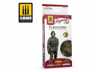 AMMO MIG - Acrylic paint set Flecktarn German Camouflage, 7037