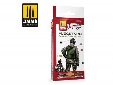 AMMO MIG - Acrylic paint set Flecktarn German Camouflage, 7037 1