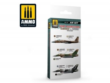 AMMO MIG - Acrylic paint set USAF Aggressors Desert & Artic Colors, 7234 1