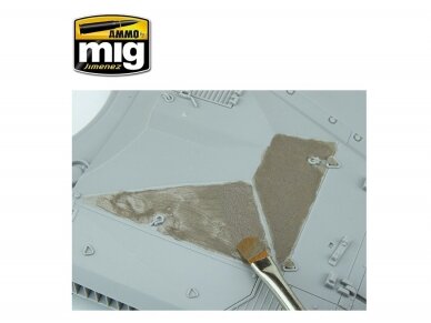 AMMO MIG - ANTI-SLIP PASTE - BROWN COLOR FOR 1/35 (Antislip rudos spalvos (akrilo pasta)), 20ml, 2035 6