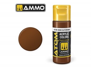 AMMO MIG - ATOM Acrylic paint Clay Brown, 20ml, 20048 AMMO MIG - ATOM Acrylic paint Clay Brown, 20ml, 20048