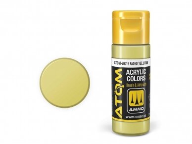AMMO MIG - ATOM Акриловые Faded Yellow, 20ml, 20016 1