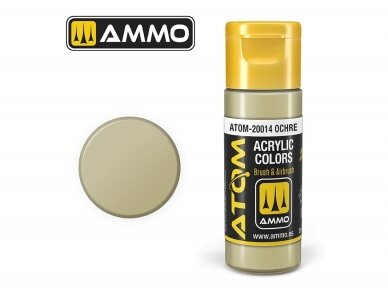 AMMO MIG - ATOM Акриловые Ochre, 20ml, 20014 AMMO MIG - ATOM Акриловые Ochre, 20ml, 20014