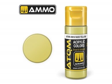 AMMO MIG - ATOM Akrüülvärv Faded Yellow, 20ml, 20016