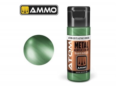 AMMO MIG - ATOM Акриловые METALLIC Aotake Green, 20ml, 20175 AMMO MIG - ATOM Акриловые METALLIC Aotake Green, 20ml, 20175