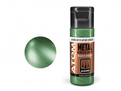 AMMO MIG - ATOM Akrila krāsas METALLIC Aotake Green, 20ml, 20175 1