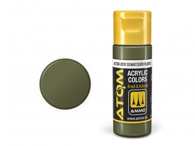 AMMO MIG - ATOM Акриловые краски Schwartzgrün RLM70, 20ml, 20101 1 AMMO MIG - ATOM Акриловые краски Schwartzgrün RLM70, 20ml, 20101 1