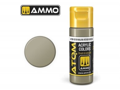 AMMO MIG - ATOM Akrüülvärv Nakajima Interior Green, 20ml, 20139 AMMO MIG - ATOM Akrüülvärv Nakajima Interior Green, 20ml, 20139