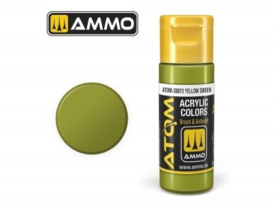 AMMO MIG - ATOM Акриловые Yellow Green, 20ml, 20073 AMMO MIG - ATOM Акриловые Yellow Green, 20ml, 20073