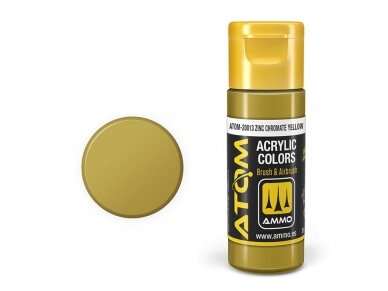AMMO MIG - ATOM Acrylic paint Zinc Chromate Yellow, 20ml, 20013 1 AMMO MIG - ATOM Acrylic paint Zinc Chromate Yellow, 20ml, 20013 1
