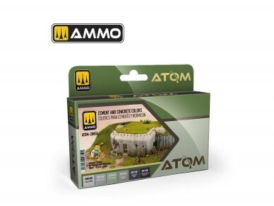 AMMO MIG - ATOM Набор акриловых красок Cement and Concrete Colors, 20850 AMMO MIG - ATOM Набор акриловых красок Cement and Concrete Colors, 20850