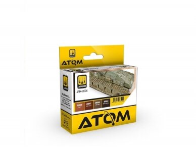 AMMO MIG - ATOM Akrüül värvikomplekt Rusty Tracks and Chains, 20724 1 AMMO MIG - ATOM Akrüül värvikomplekt Rusty Tracks and Chains, 20724 1