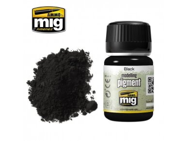 AMMO MIG - Pigmentas BLACK, 35ml, 3001