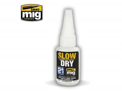 AMMO MIG - SLOW DRY CYANOACRYLATE (Klijai) 21gr, 8013