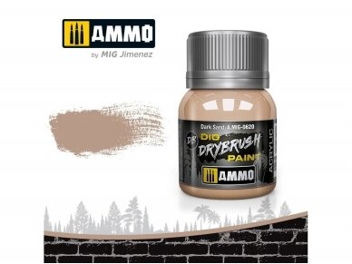 AMMO MIG - Sendinimo priemonė DRYBRUSH Dark Sand, 40ml, 0620