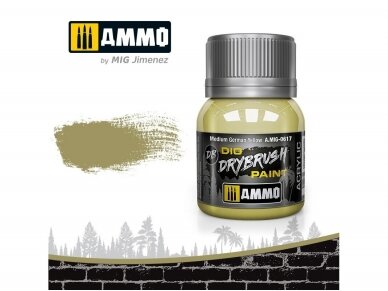 AMMO MIG - Эффект старения DRYBRUSH Medium German Yellow, 40ml, 0617