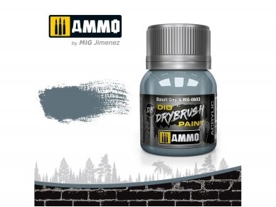 AMMO MIG - Weathering product DRYBRUSH Basalt Grey, 40ml, 0603