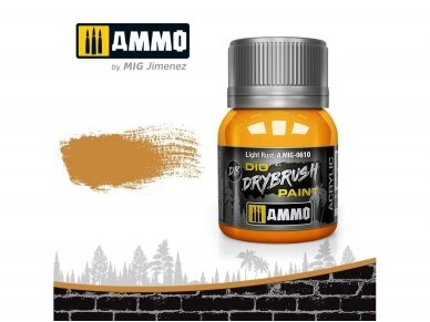 AMMO MIG - Эффект старения DRYBRUSH Light Rust, 40ml, 0610