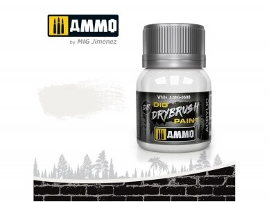 AMMO MIG - Weathering product DRYBRUSH White, 40ml, 0600