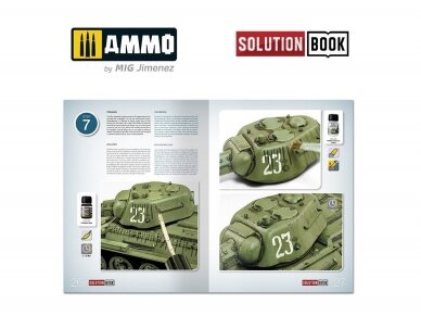 AMMO MIG - How to Paint 4BO Green Vehicles Solution Book Multilingual, 6600 1