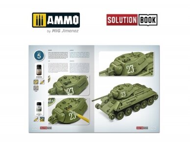 AMMO MIG - How to Paint 4BO Green Vehicles Solution Book Multilingual, 6600 2