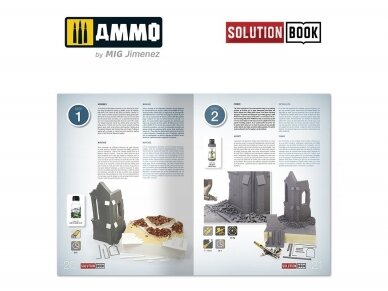 AMMO MIG - How to Paint Brick Buildings. Colors & Weathering System Solution Book (Multilingual), 6510 1